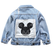 Baby Boys /Girls Mickey Mouse Denim Jacket Coats Children Fashion Cool Clothes Cartoon Spring Auutmn Cotton Outerwear Clothing