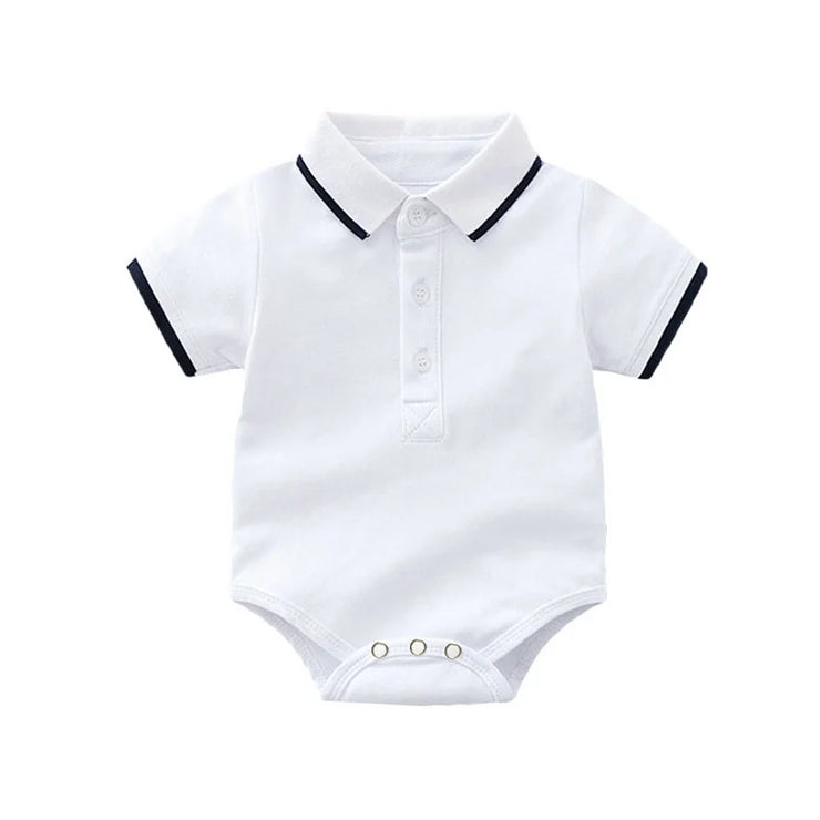 Top and Top Summer Fashion Newborn Boys Formal Clothing Set Cotton Romper Top+ Shorts Baby Gentleman Suit Kids Boys Clothes Sets