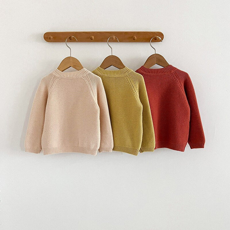Baby Girls Sweaters New Autumn Winter Infant Newborn Cotton Knit as Cardigan Outwear Clothing