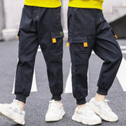 Boy Sports Pants Big Boy Pants Spring Teenage Spring Toddler Casual Kids Trousers For Boys Clothes Elastic Waist Long Pants
