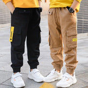 Boy Sports Pants Big Boy Pants Spring Teenage Spring Toddler Casual Kids Trousers For Boys Clothes Elastic Waist Long Pants