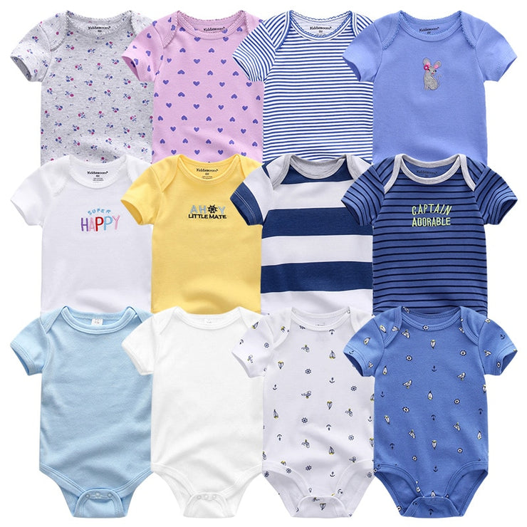 Unsex Newborn Baby Rompers Clothing 7Pcs/Lot Infant Jumpsuits 100%Cotton Children Roupa De Bebe Girls&Boys Baby Clothes