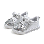 Baby Girls Shoes Toddler Children Baby Girls Boys Casual Shoes Sequins Bowknot Crystal Run Sport Sneakers Shoes For Girls