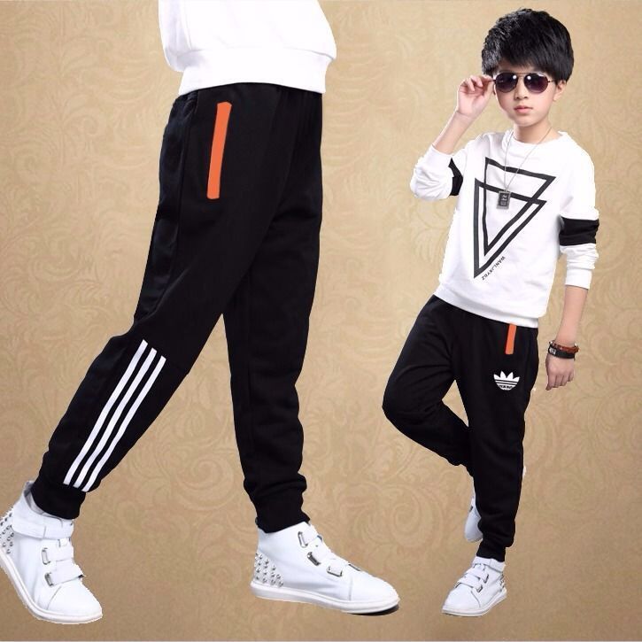 Boys Sport Pants Girls Casual Trousers Kids Baby Spring Trousers Cotton Teen Sweatpants For Boy Autumn Children Pants Fashion