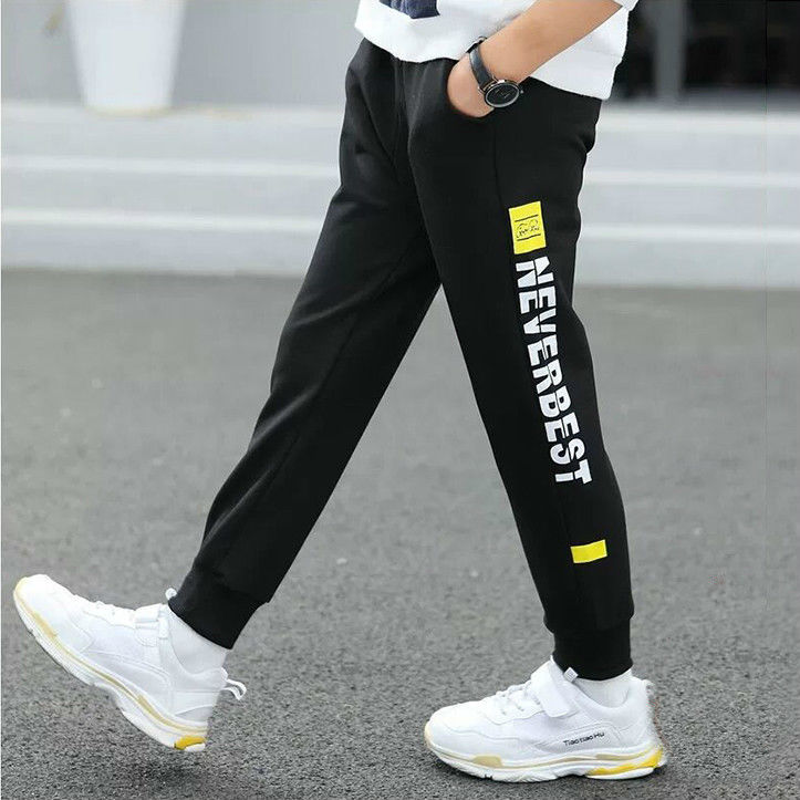 Boys Sport Pants Girls Casual Trousers Kids Baby Spring Trousers Cotton Teen Sweatpants For Boy Autumn Children Pants Fashion