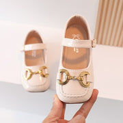 Girls Leather Shoes Children Mary Janes For Girl Metal Buckle Classic Fashion Kids Flats Spring Autumn For Party Soft