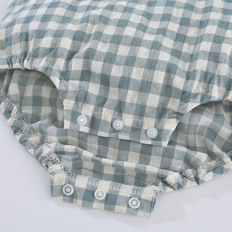 Baby Clothes Girl /Boys Charm Plaid Printed Bodysuits for Fashion Summer Newborn Bubble Rompers Baby Boy Clothes 0-24M