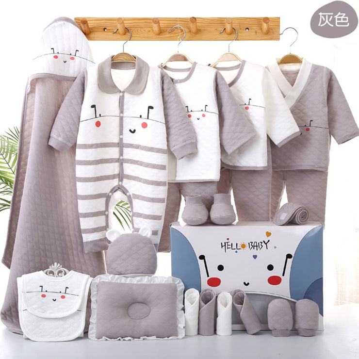 Newborn Clothes Baby18/22 Gift Pure Cotton Baby Set 0-12 Months Autumn And Winter Kids Clothes Suit Unisex  Without Box