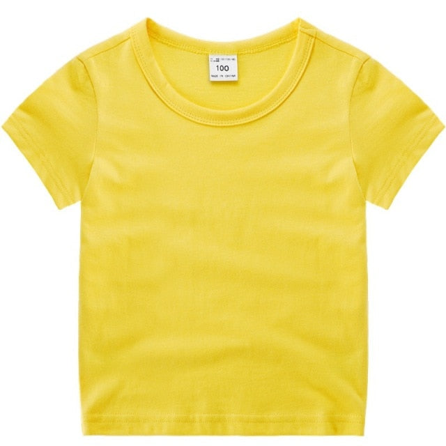 Boys/ Girls short sleeve T-shirts clothes kids cotton summer tops
