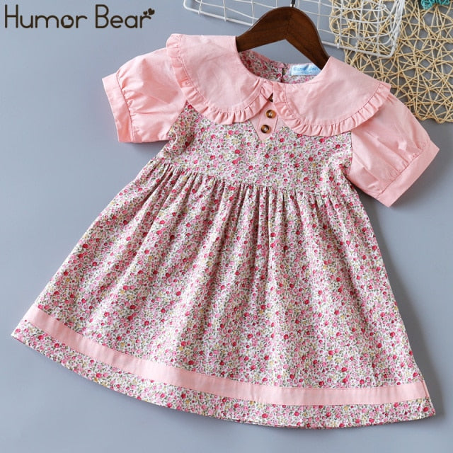 Girls Dress Sleeveless Baby Kids Clothes Summer Children Clothing Leaf Embroidery Girl Clothes Toddler Dresses