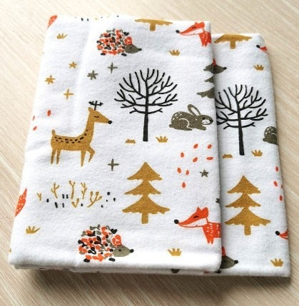 Receiving Baby Blankets Newborn Cotton Flannel Diapers 1pcs 75X75cm