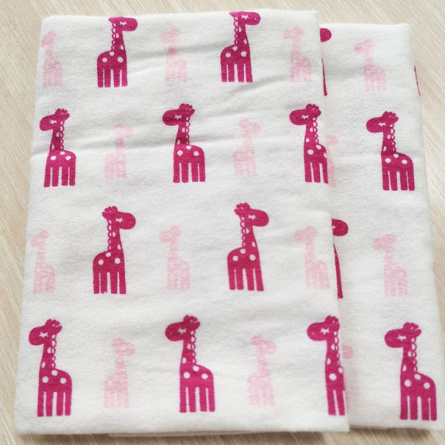 Receiving Baby Blankets Newborn Cotton Flannel Diapers 1pcs 75X75cm