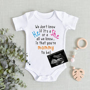 Cute Pregnancy Announce You Are Daddy to Be Letters Print Baby Bodysuit Cotton White Newborn Jumpsuit Gift for Father