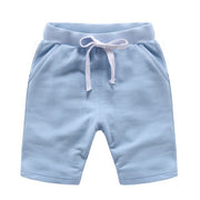 Children Summer Shorts Cotton Solid Elastic Waist Shorts For Boys /Girls Fashion Sports Pants Toddler Panties Kids Beach Clothing