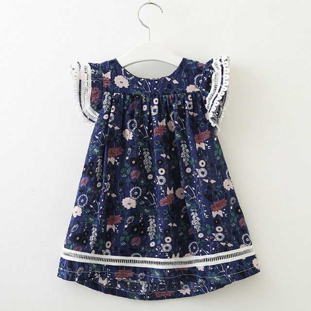 New Summer Girls Dress Vest Denim Embroidery Casual Sleeveless Party Princess Baby & Children Clothing