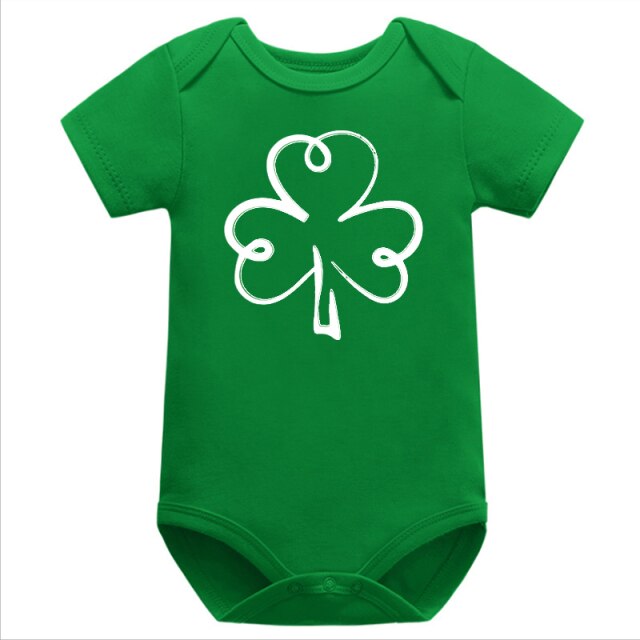 Shamrock Bodysuits St. Patrick Days Baby Girls Clothes St Patricks Day Irish Baby Onesie Green Tee
