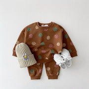 Baby Clothes Set Bear Embroidery Hoodies And Pants 2 Pcs Spring Boys Sweatshirt Suit