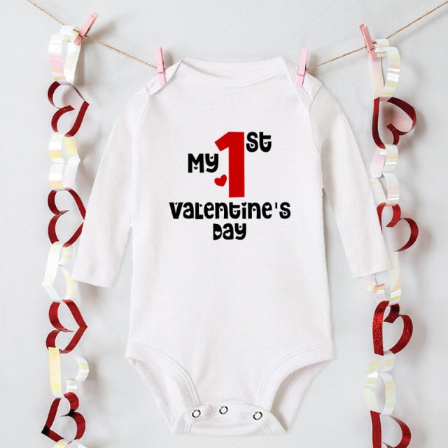 Baby Boy /Girl Bodysuit  My 1st Valentine&