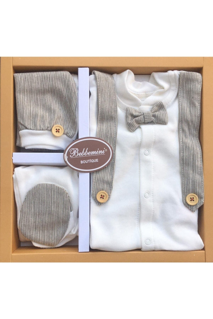 Baby Boy Clothing Newborn 100% Cotton Basic Essentials Clothes 5 Pieces Layette Wellcome Home Gift Set 0-1 Months 50 cm Length